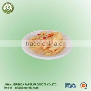 Disposable sugarcane tableware Lace Plate