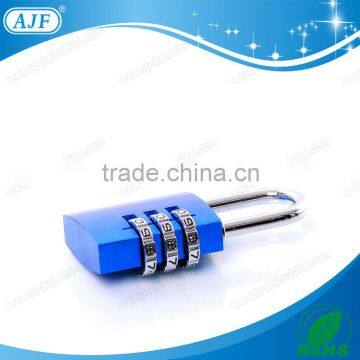 AJF New Arrival Top Security 3 Digits Colorful Aluminium Combination Coded Lock
