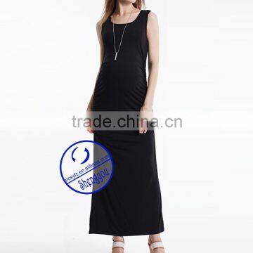 Custom Summer Sleeveless Fashion Maternity Women Dress photo-4