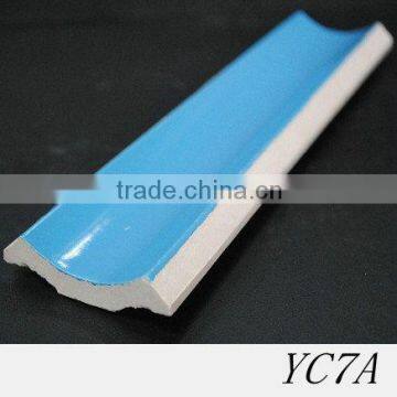 glazed swimming pool bullnose corner tile YC7A