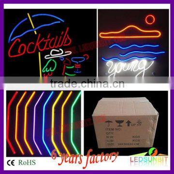 White LED neon flex 12v mini signs