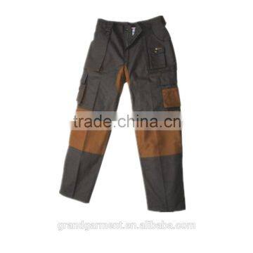 Two Tone Knee Pad Cargo Pants Mulit Pockets Trousers with Knee Patches