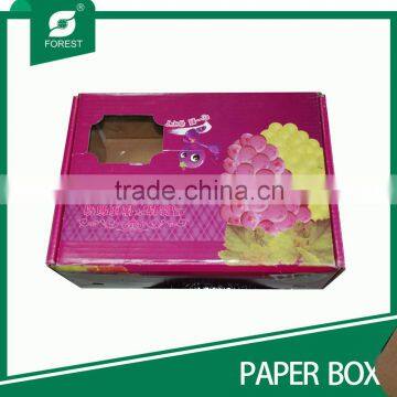 CORRUGATED GRAPE FRUIT BOX/FULL PRINTING FRUIT CARDBOARD BOXES