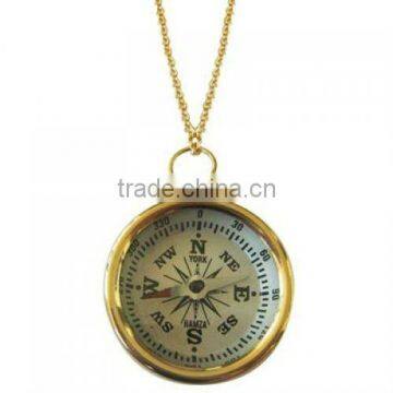 Nautical Brass compass pendant/ Nautical Pendant / Mini compass FOR PENDANT