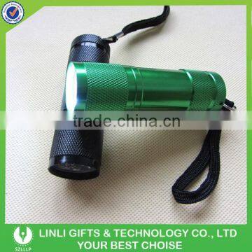 9 Led Metal UV Torch Light