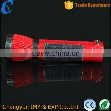2016 Solar Led Torch Flashlight Electronic Plastic WIth Inside Power photo-2
