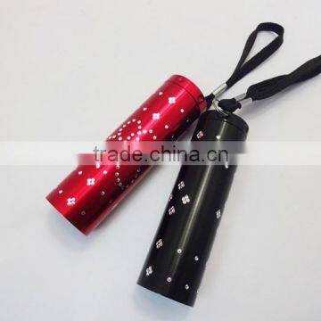 Onlystar GS-8019 Factory Supply 9led Torch Light Aluminum Alloy Pocket Size Led Flashlight photo-2