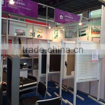 2016 new type sliding window with alu roller shutter, net