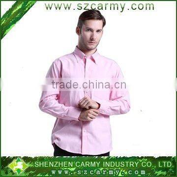 100% cotton fashionable solid color long sleeve men's latest formal shirt