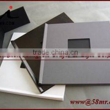 Leather Fabric Cloth Document File Book Folder Clip Holder Cover photo-2