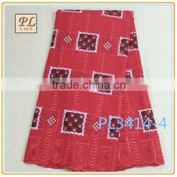 2015 New Design Top Sale Swiss Cotton Applique Lace