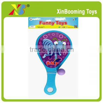 Beach paddle ball racket toy