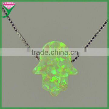 Wholesale Turkish 55 Colors 11x13mm Lab Created Jewelry Opal Hamsa With Drilled Hole photo-6