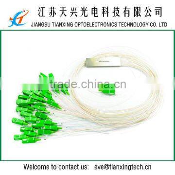 Free sample blockless 0.9mm 1M SC APC 1x32 PLC splitter
