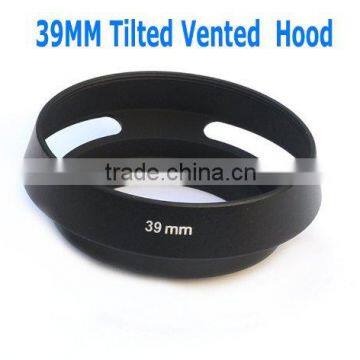 39mm Tilted Vented Metal Lens Hood Shade for Leica, Contax Zeiss, Voigtlander Lens