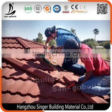High Quality Alum Type Chinese Roof Tile, 0.4mm Steel Slate Roof Tiles for Sale photo-2