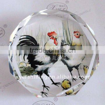 2011 new hot sale noble crystal laser cut crystal paperweights