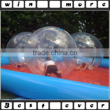 cheap inflatable water walking ball/clear walk ball TPU/PVC commercial material