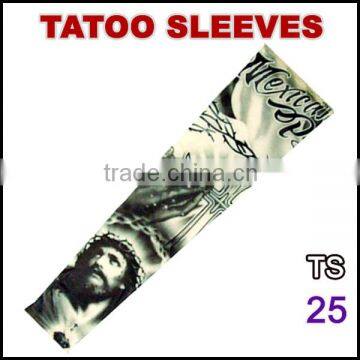 92% nylon and 8% spandex customized logo fake tattoos sleeves stockingTS 25