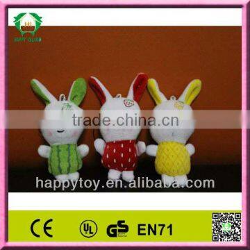 HI EN71 mini plush rabbit keychain