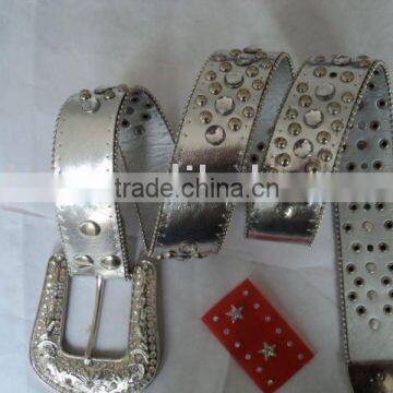 Ladies' leather belt