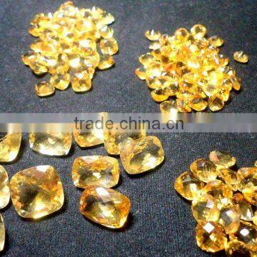 Citrine Cushion Facet Loose Natural Gemstones, Natural Gemstones Freeform, Facet Gemstones