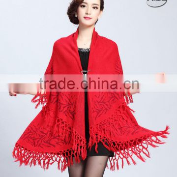 Europe and United States new cape coat long tassels knitting cardigan sweater