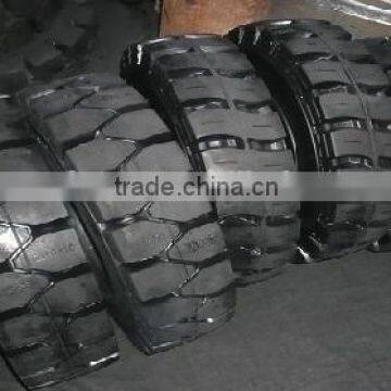 Solid Tyre Terminal Port Wheel Loader Forklift Tire 5.00-8