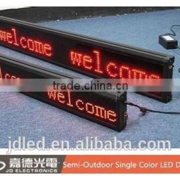 JD Semi-outdoor P10 Red Single Color LED Display, Led Billboard