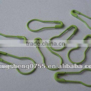 Pear Shaped Safety Pin With Green Color For Hats