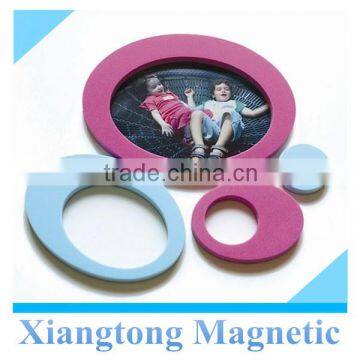 Mini Circle Round EVA Magnet Photo Frame