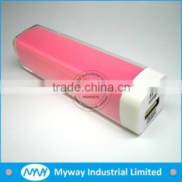 Manufactory wholesale mobile charger /usb power bank 2600mah with full capacity