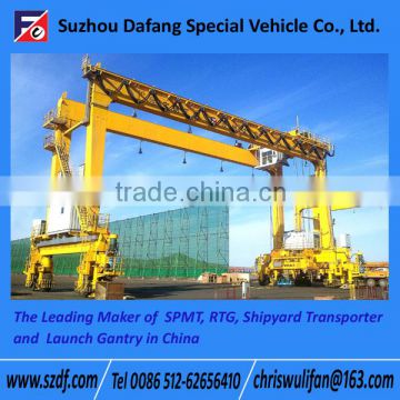 Rubber Tyre container gantry crane, container lifting cranes (RTG)