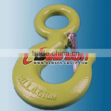 G80 Eye Sling Hook With Safety Latch,forged Eye Hook for Chain photo-4