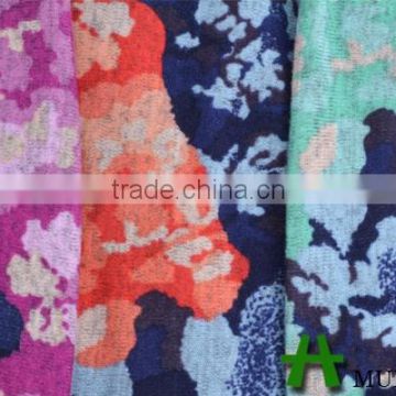 Sreen Printing Poly Spandex Animal Print Velvet Fabric photo-3