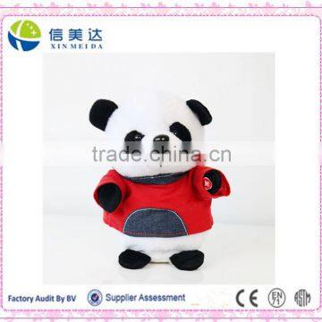 EN71 ASTM supported Dancing dressed panda plush toys