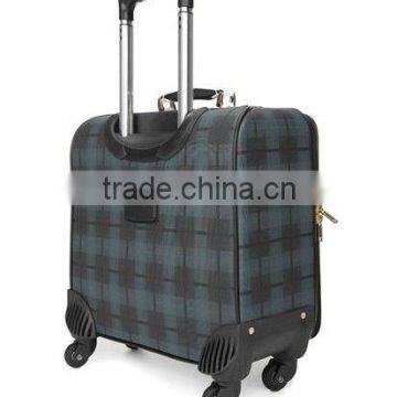 14 Inch , 4 Wheels , Soft PVC Case , Nylon Zipper Trolley Travel Luggage Bag photo-5