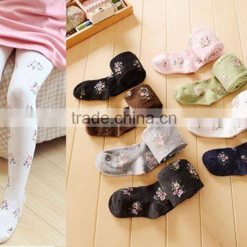 JPANTS151029 Korea style Floral children pantyhose children ballet tights