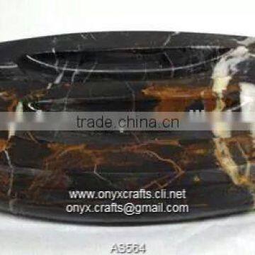 Black and Gold Marble Ashtray