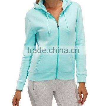 Gym hoodie blank zip up sweatshirt wholesale women plain hoodies