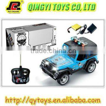 1:18 4 channels rc plastics toy with rechargeable batteries