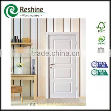 Wood Molded White Primer Hdf Home Entry Door