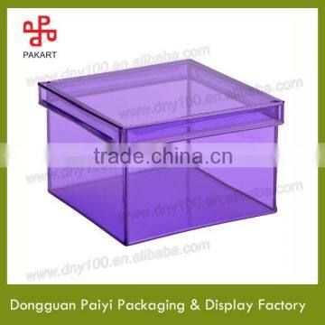 Small rectangle handcrafts acrylic box for storage