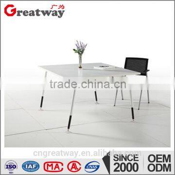 2016 white office table structure makeup of the steel legs (QE-34A)