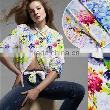 floral print satin fabric content