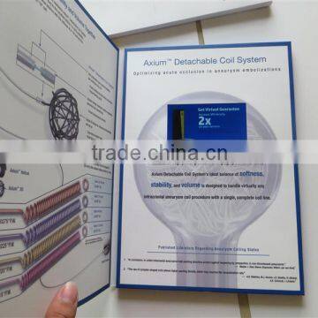 gloss finish 4.3 inch tft video brochure with UV coating