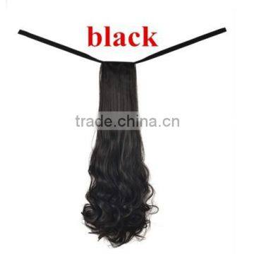 black hair drawstring ponytail synthetic ponytail hairpieces hair accessories ponytail Fashion Women's Clip in ponytail hair