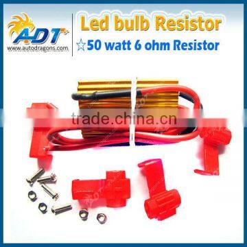 50W 6ohm 12V LED Load Resistor For Car Turn Signal Light / Fog Light / Running Light