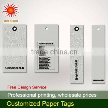 Cheap hot sales hang tags & hang tag with garment price hangtags and bag for fastener