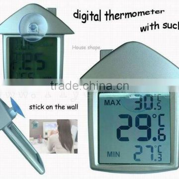 House shape digital thermometer